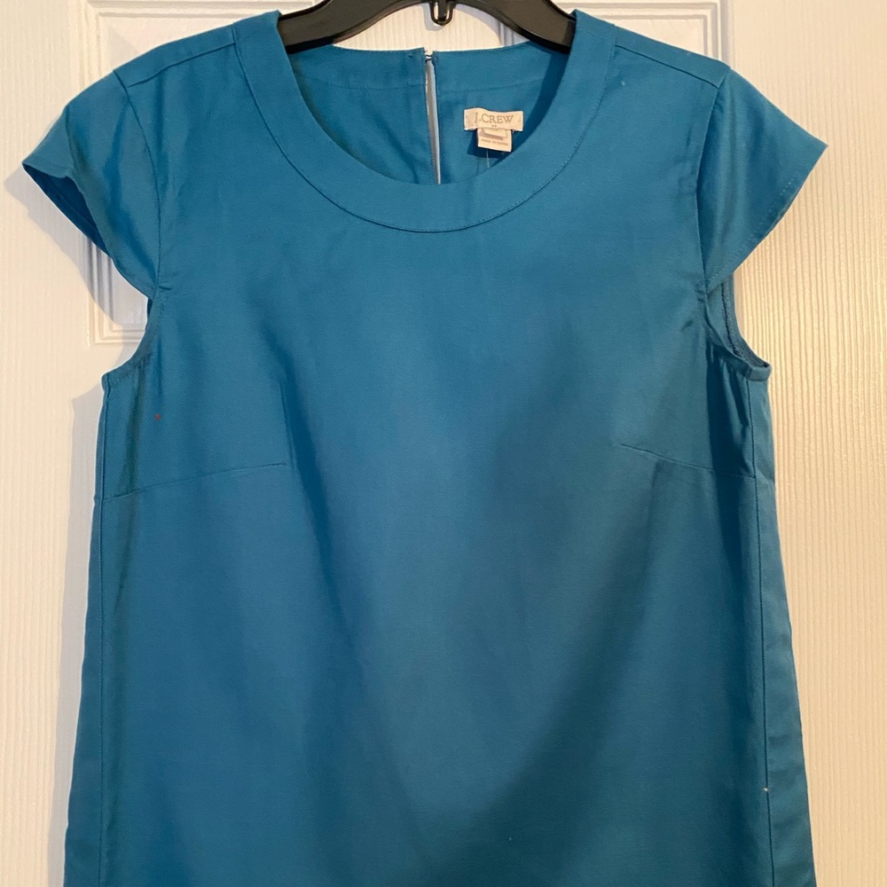 J.Crew teal blouse NWT